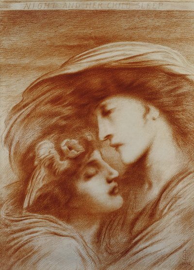 La noche y su hijo Sueño de Simeon Solomon